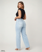 SilkyShape™ BBL Wide Leg Jeans Mid Waist