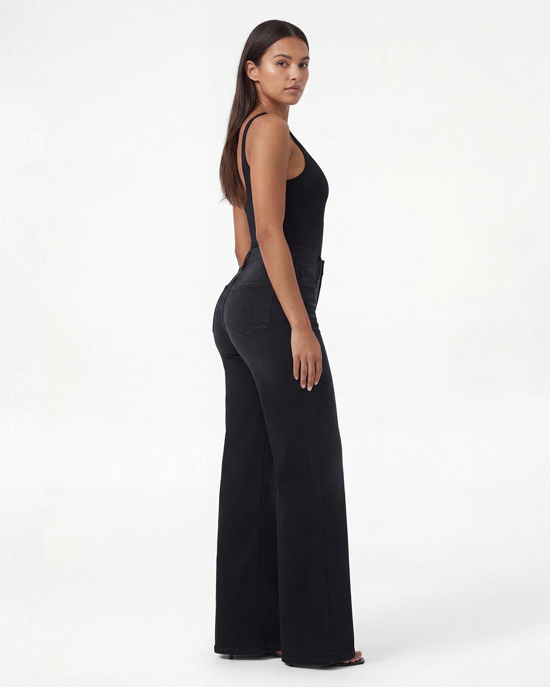 SilkyShape™ BBL Wide Leg Jeans Mid Waist