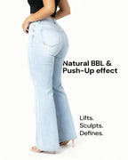 SilkyShape™ BBL Wide Leg Jeans Mid Waist