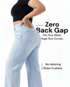 SilkyShape™ BBL Wide Leg Jeans Mid Waist